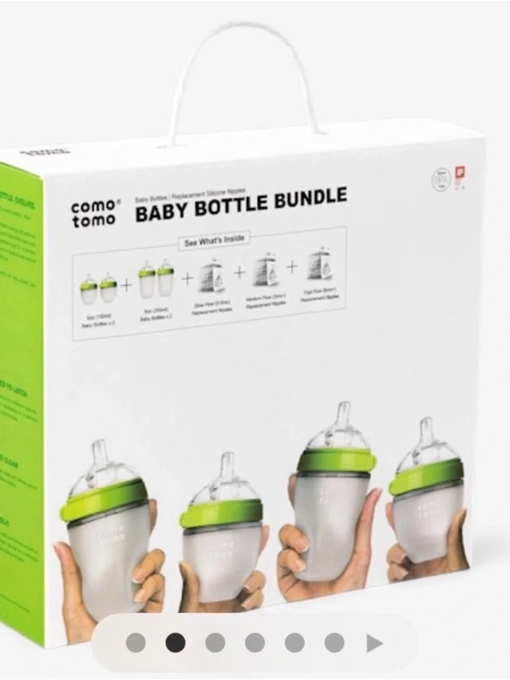 Comotomo baby bottle bundle